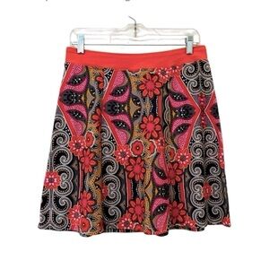 PrAna Jenna Skirt Multicolor Paisley Pattern Size S